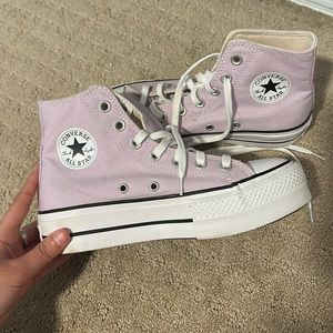 Vintage lilac Platform Converse